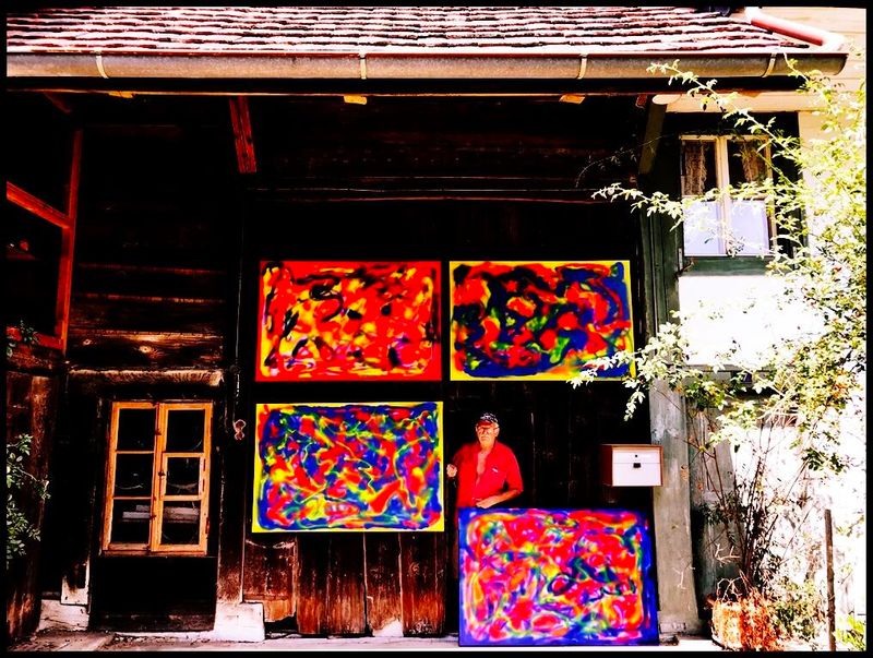 Pedro Meier Tetralogie Zyklus »Smoke On The Water«, Öl, Lack auf Leinwand, 2018, je 100x150 cm, Tennstor, Scheune, Atelierhaus, Bauernhaus, Niederbipp Jurasüdfuss, Artwork by Pedro Meier, Schriftsteller, Multimedia Artist, 2018 Galerie Stadthof Bremgarten AG – www.literaturport.de/lexikon/pedro-meier/ *
https://de.wikipedia.org/wiki/Pedro_Meier – Wikipedia
*