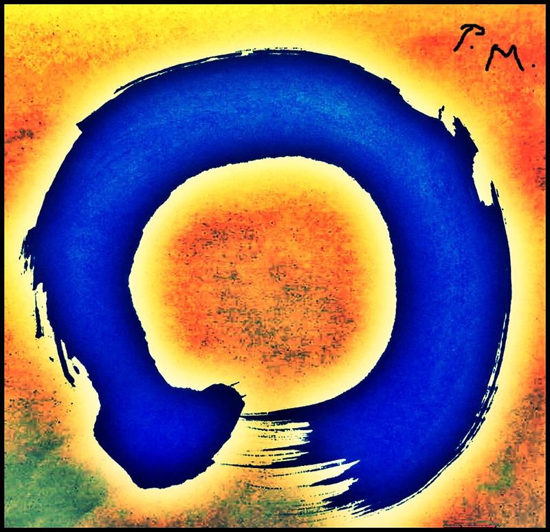 Pedro Meier – Ensō – Symbol im Zen-Buddhismus, das einen Kreis darstellt und für Erleuchtung, Stärke, Leere, Freiheit, Universum und dem Zustand des Nicht-Seins steht – Calligraphy Artwork by Pedro Meier, Schriftsteller, Multimedia Artist, Thailand – www.literaturport.de/lexikon/pedro-meier/
*
https://de.wikipedia.org/wiki/Pedro_Meier – Wikipedia
*