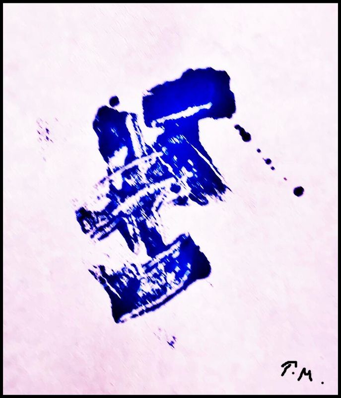 Pedro Meier – Erinnerung an die Zen-Klöster von Kyoto, aus Zyklus Lyrische Pinsel-Poesie – Variationen in Blau Nr. IV – Monotypien 2025, Auf selbst geschöpftem Papier von der Rinde des Maulbeerbaums, Thailand – Pedro Meier, Lyriker, Schriftsteller, Artist – www.literaturport.de/lexikon/pedro-meier/ *
https://de.wikipedia.org/wiki/Pedro_Meier – Wikipedia
*
