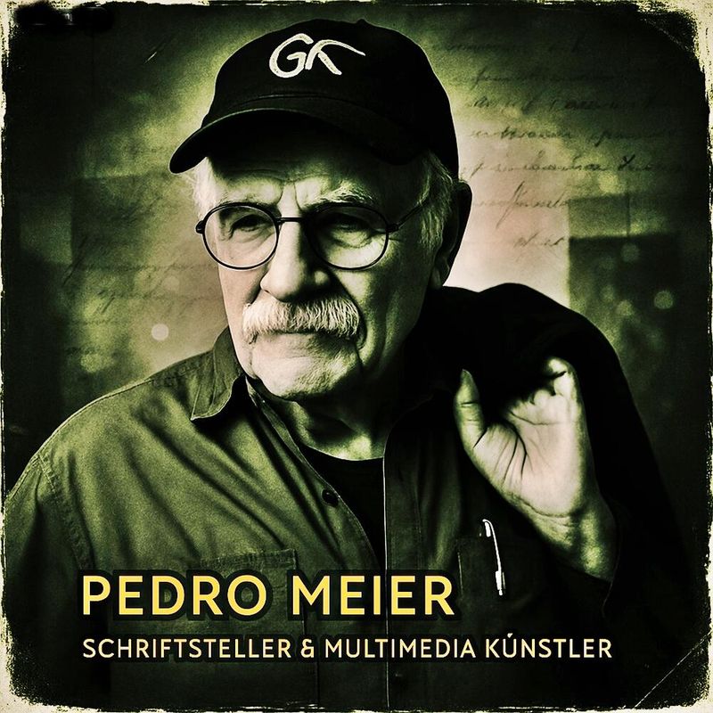 Pedro Meier Dichter-Poet Porträt, Schriftsteller Lyriker, Multimedia Künstler, Autorenlesung Zürich, Ein Leben für die Kunst, Pedro Meier Leben zwischen Wort, Poesie, Kunst und Bild, Pedro Meier, Literaturfestival, Gedichte, Autorenlexikon Literaturport Berlin – Gesamtkunstwerk – www.literaturport.de/lexikon/pedro-meier/ *
https://de.wikipedia.org/wiki/Pedro_Meier – Wikipedia
*