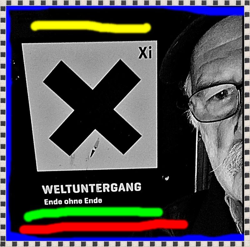 Pedro Meier Selbstbildnis mit » Weltuntergang – Ende ohne Ende « Ausstellung 2017 Naturhistorisches Museum Bern, Ikonographie der Apokalypse, »Jetzt werden alle Rohrdommeln singen« (Gabriel Márquez) , Pedro Meier, Schriftsteller, Multimedia Artist – www.literaturport.de/lexikon/pedro-meier/ *
https://de.wikipedia.org/wiki/Pedro_Meier – Wikipedia
*
