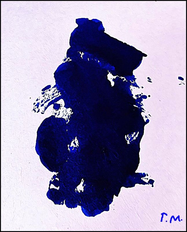 Pedro Meier HAIKU in BLAU VII, Zyklus Kyotos Steingärten, Metapher für das Universum, Orte der Kontemplation und Meditation, Tempel Ryôan-ji, Monotypie auf Papier vom Maulbeerbaum, Artwork by Pedro Meier Lyriker, Schriftsteller, Malerpoet, Gesamtkunstwerk – www.literaturport.de/lexikon/pedro-meier/ *
https://de.wikipedia.org/wiki/Pedro_Meier – Wikipedia
*