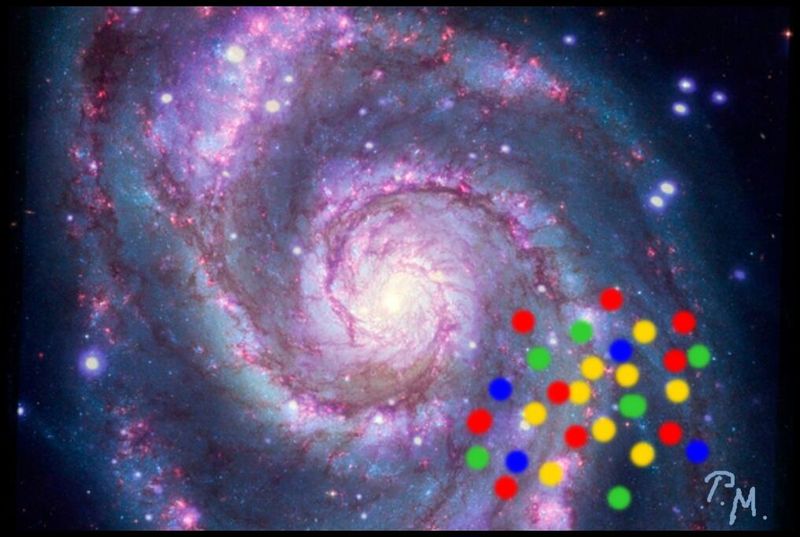 Pedro Meier aus Werkzyklus PUNKTE, Planeten hinter der Milchstrasse, Galaxien Lichtjahre, Dunkler Materie Magellansche Wolken, Utopische Weltraumfantasien Science-Fiction, Paraphrase zu Stanislaw Lem, Zyklus Sternbilder, Mixed Media Artwork by Pedro Meier – www.literaturport.de/lexikon/pedro-meier/ *
https://de.wikipedia.org/wiki/Pedro_Meier – Wikipedia
*