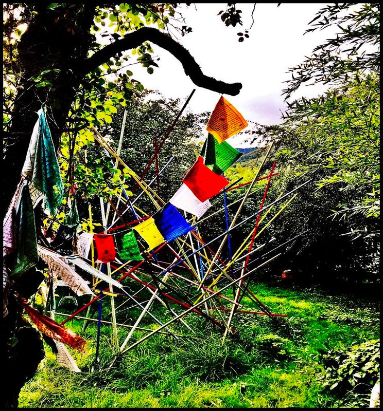 Pedro Meier Kreativgarten, Spiritueller Kraftort, Mikado-Skulptur mit buddhistischen Gebetsfahnen aus Nepal &amp; Tibet, Kosmos aus Klang, soziale Interaktion, Bambushain, Pedro Meier Niederbipp, Land Art, Performance, Installation, Chronik des Augenblicks – www.literaturport.de/lexikon/pedro-meier/ *
https://de.wikipedia.org/wiki/Pedro_Meier – Wikipedia
*