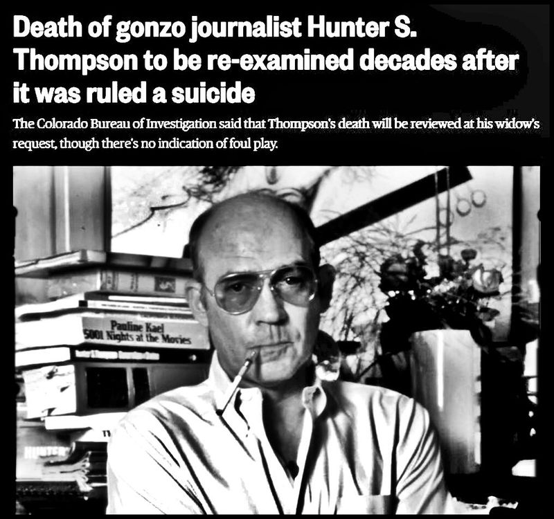 Pedro Meier – Hunter S. Thompson 2026 – Death of gonzo journalist Hunter S. Thompson (1937-2005) to be re-examined decades after it was ruled a suicide. Fear and Loathing in Las Vegas &amp; Hell's Angels &amp; Kentucky Derby. Pedro Meier, Chronik des Augenblicks – www.literaturport.de/lexikon/pedro-meier/ *
https://de.wikipedia.org/wiki/Pedro_Meier – Wikipedia
*